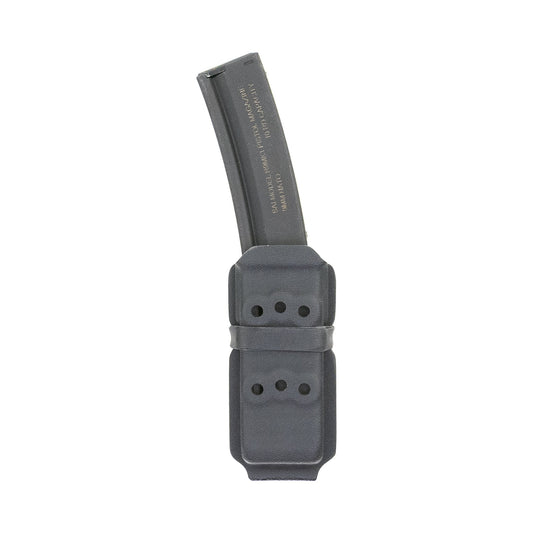 Rear view of the Constrictor PCC Magazine Carrier with H&K MP5 magazine showing the universal mounting pattern