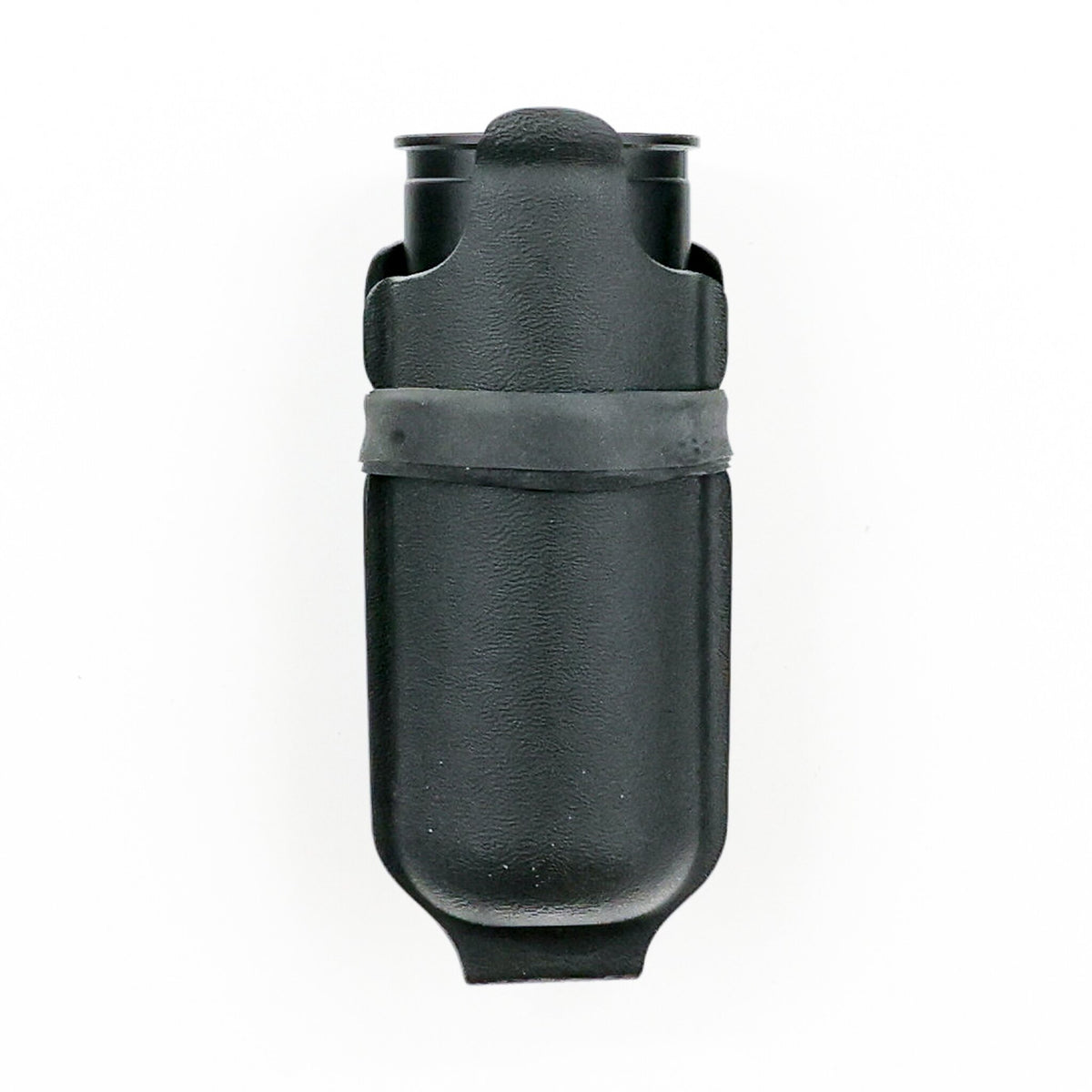 Constrictor Kydex carrier holding a 40 mm round – front view