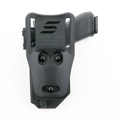 Cerberus tactical Kydex holster with Safariland Mid-Ride Cantable UBL