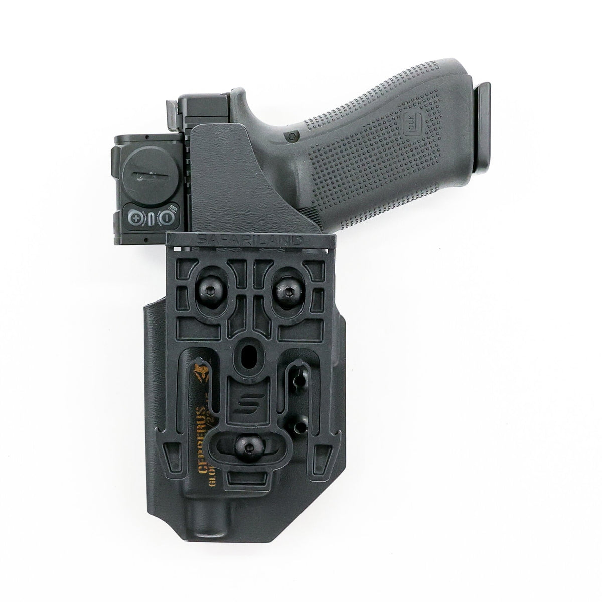 Cerberus tactical Kydex holster with Safariland QLS Fork