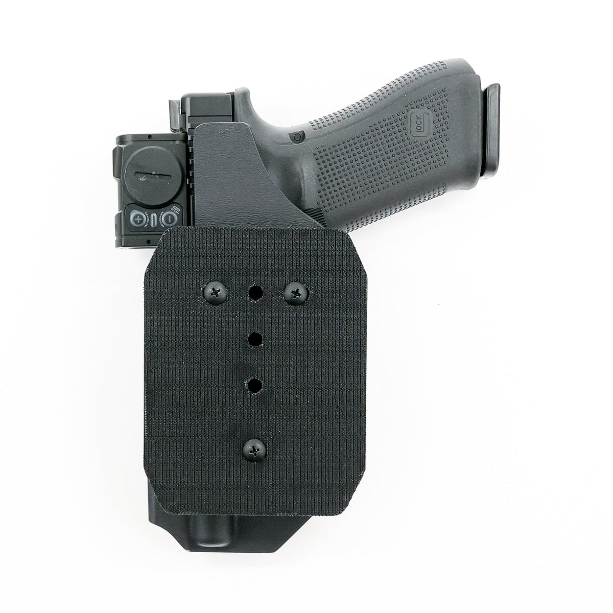 Cerberus tactical Kydex holster with Velcro Plate for mounting inside bags
