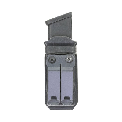 Constrictor 9 mm/.40 S&W pistol magazine carrier with DCC Monoblock metal belt clip