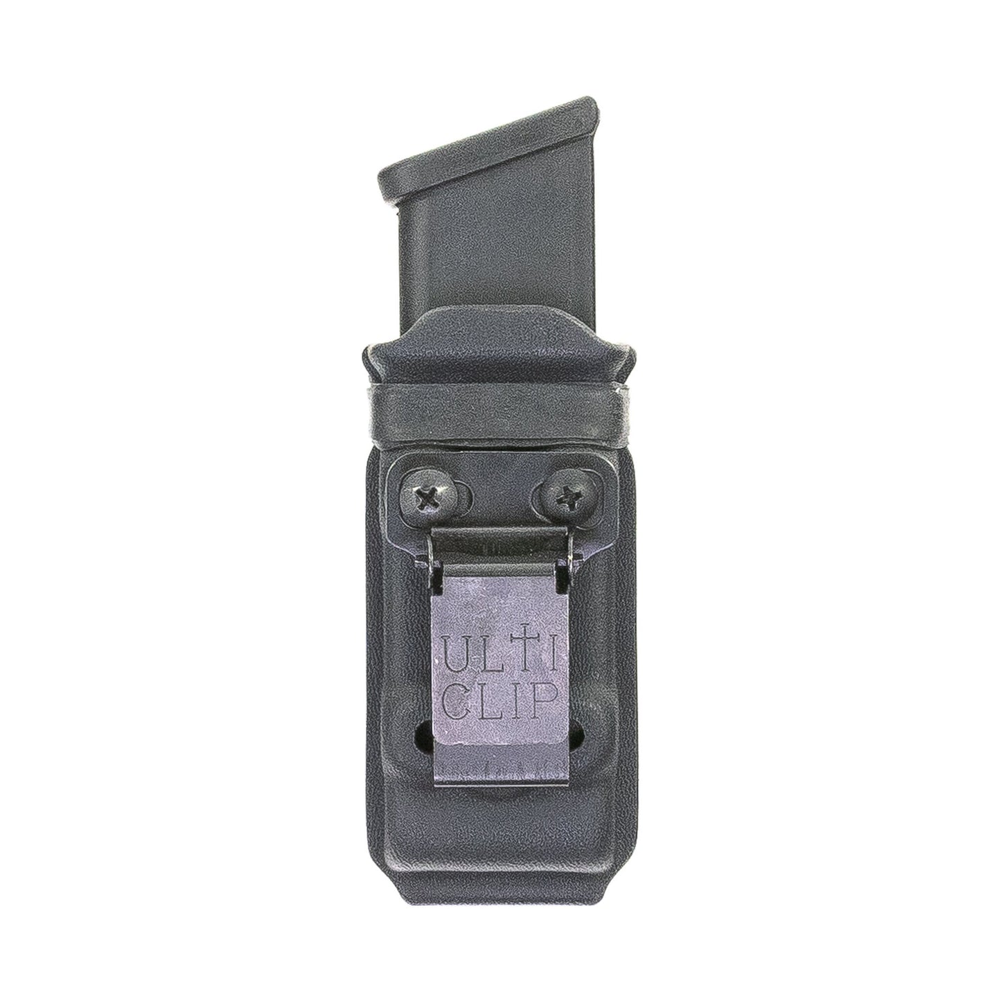 Constrictor 9 mm/.40 S&W pistol magazine carrier with UltiClip Ultituck