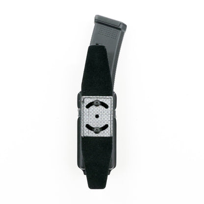 Squeeze low-profile belt attachment for the Constrictor CZ Scorpion EVO magazine carrier – open position