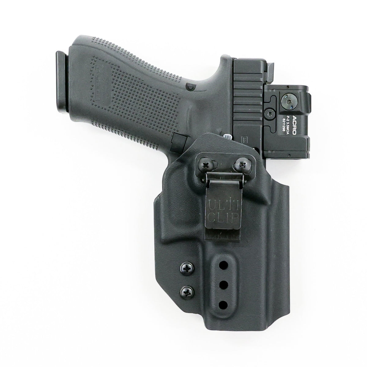 Ghost IWB Kydex holster with UltiClip Ultituck belt attachment