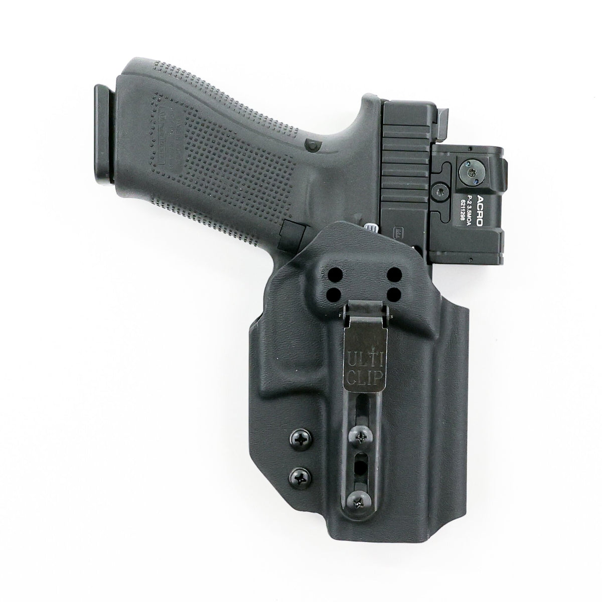 Ghost IWB Kydex holster with UltiClip Slim 3.3 belt attachment