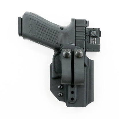 Ghost IWB Kydex holster with dual soft-loop belt attachments