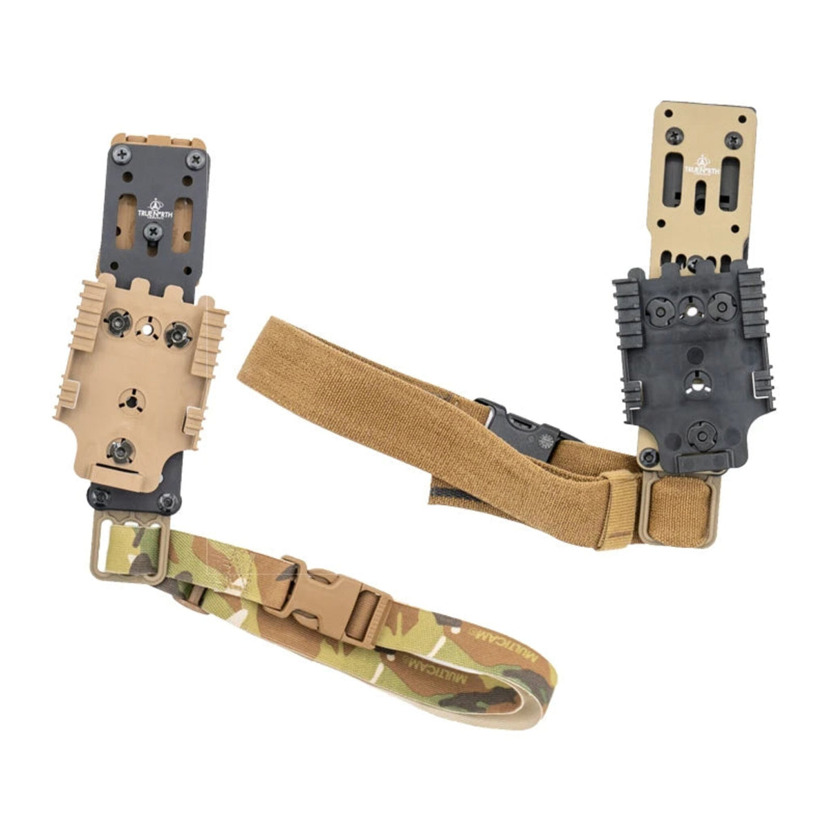 True North Concepts MHA Leg Strap Kit installed on an MHA holster platform – side view