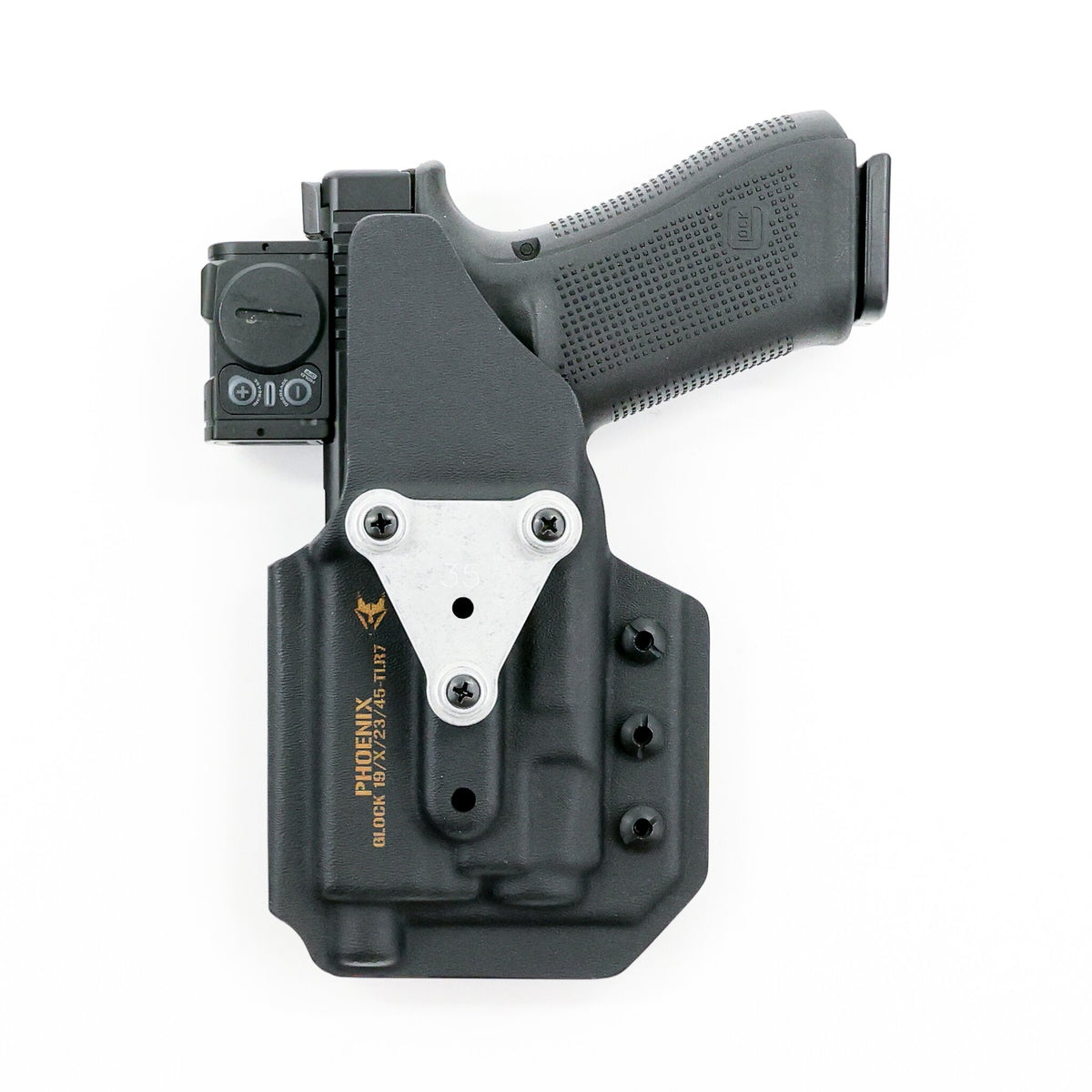 Phoenix light-bearing tactical holster with RTI Hanger