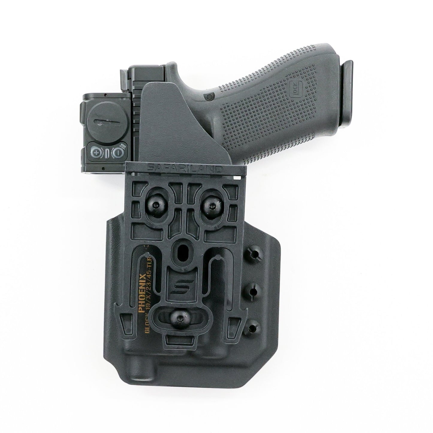 Phoenix light-bearing tactical holster with Safariland QLS Fork