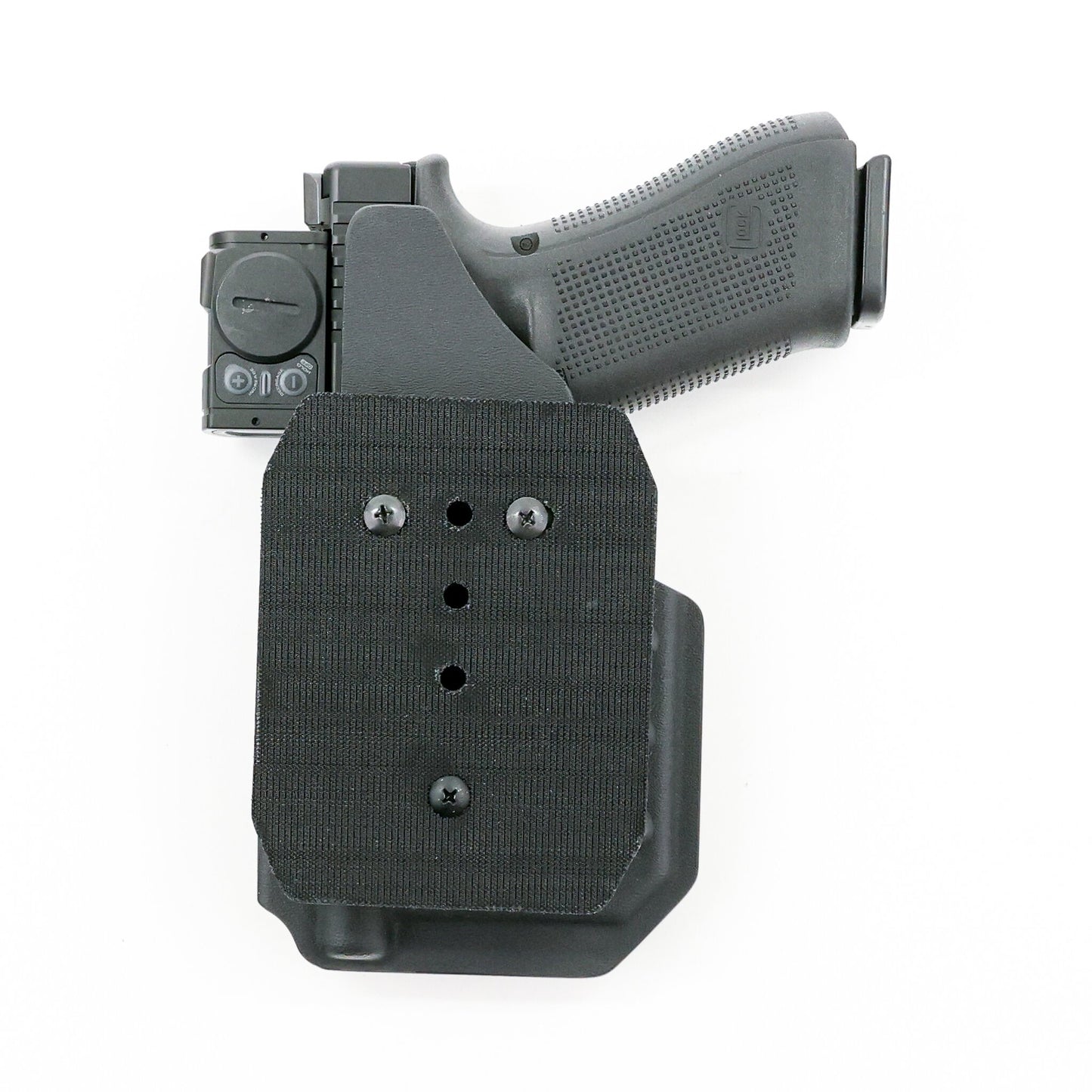 Phoenix light-bearing tactical holster with Velcro Plate for mounting inside bags