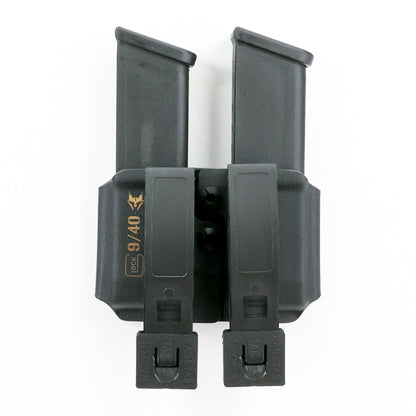 Specter Glock 9 mm/.40 S&W double magazine carrier with two K-LOC Clips