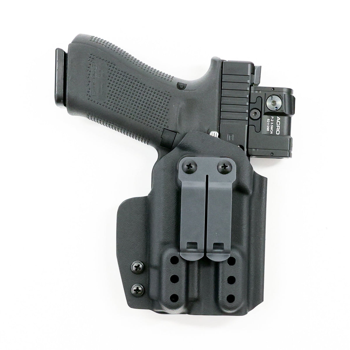 Wraith light-bearing IWB holster with DCC Monoblock metal belt clip