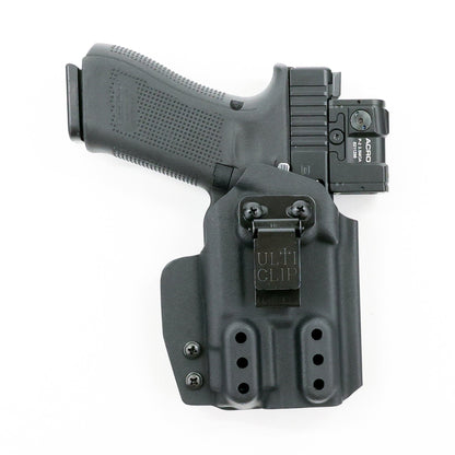 Wraith light-bearing IWB holster with UltiClip Ultituck belt attachment