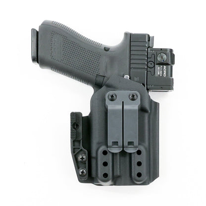 Wraith light-bearing IWB holster with DCC Monoblock clip and optional Concealment Wing