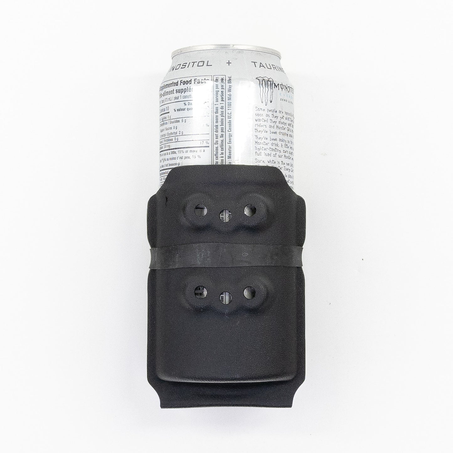 Rear view of the Chad 473 mL Energy Drink Carrier showing the universal mounting pattern