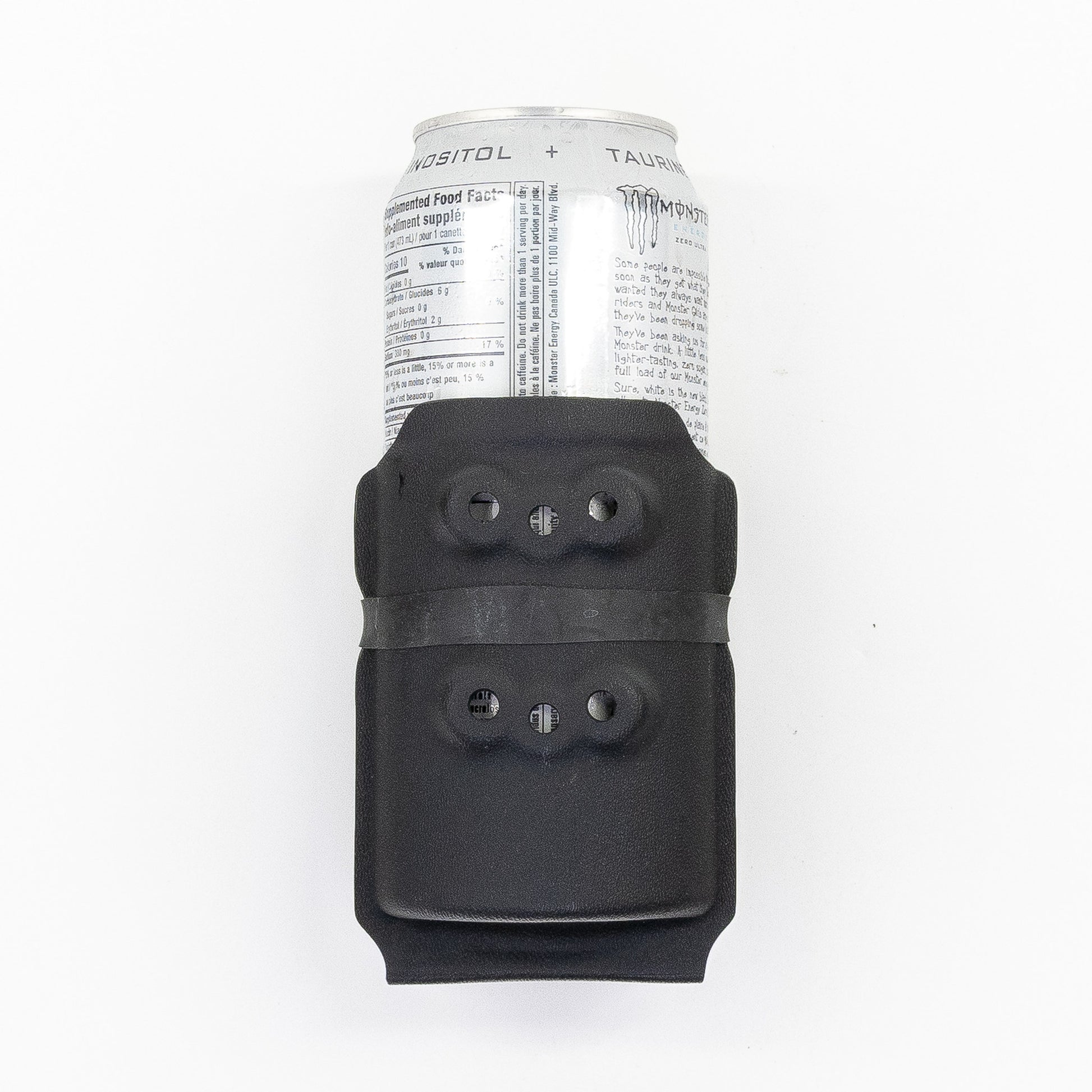 Rear view of the Chad 473 mL Energy Drink Carrier showing the universal mounting pattern