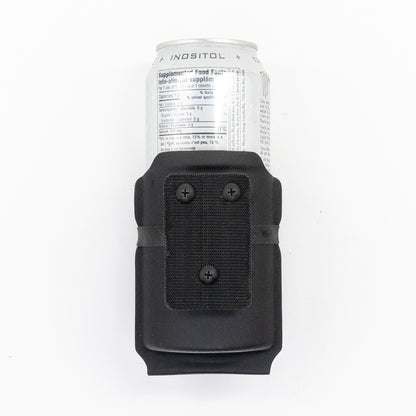 Chad 473 mL Energy Drink Carrier with small Velcro mounting panel for EDC bags