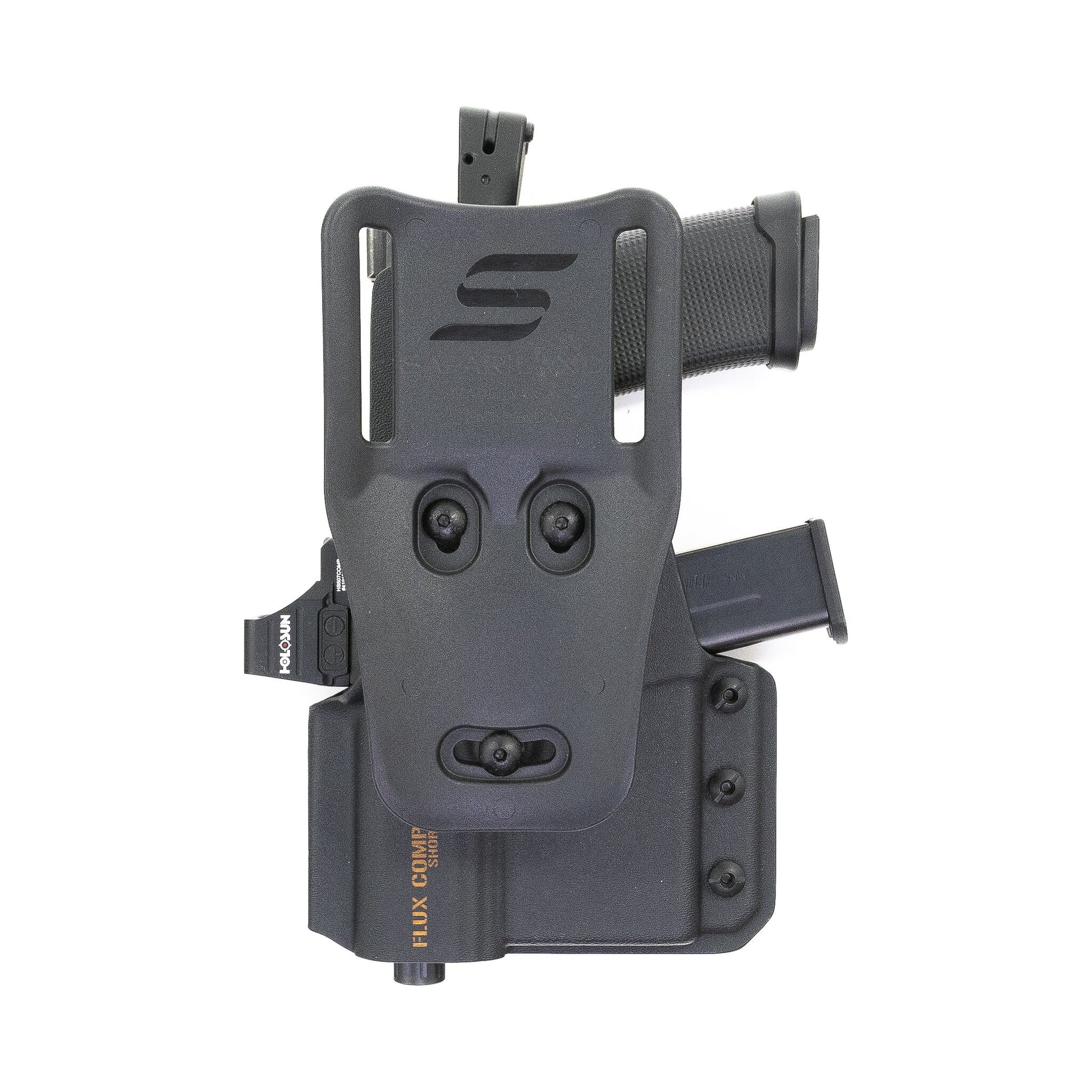 Compressor OWB holster for the Flux Raider 365 with Safariland Mid-Ride Cantable UBL