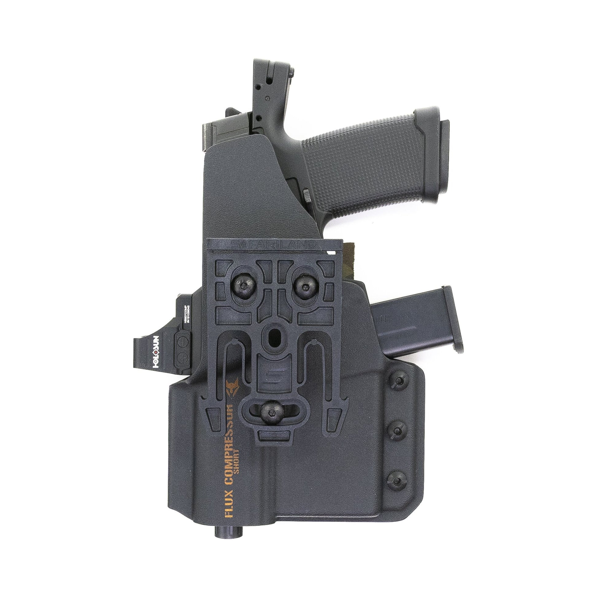 Compressor OWB holster for the Flux Raider 365 with Safariland QLS Fork