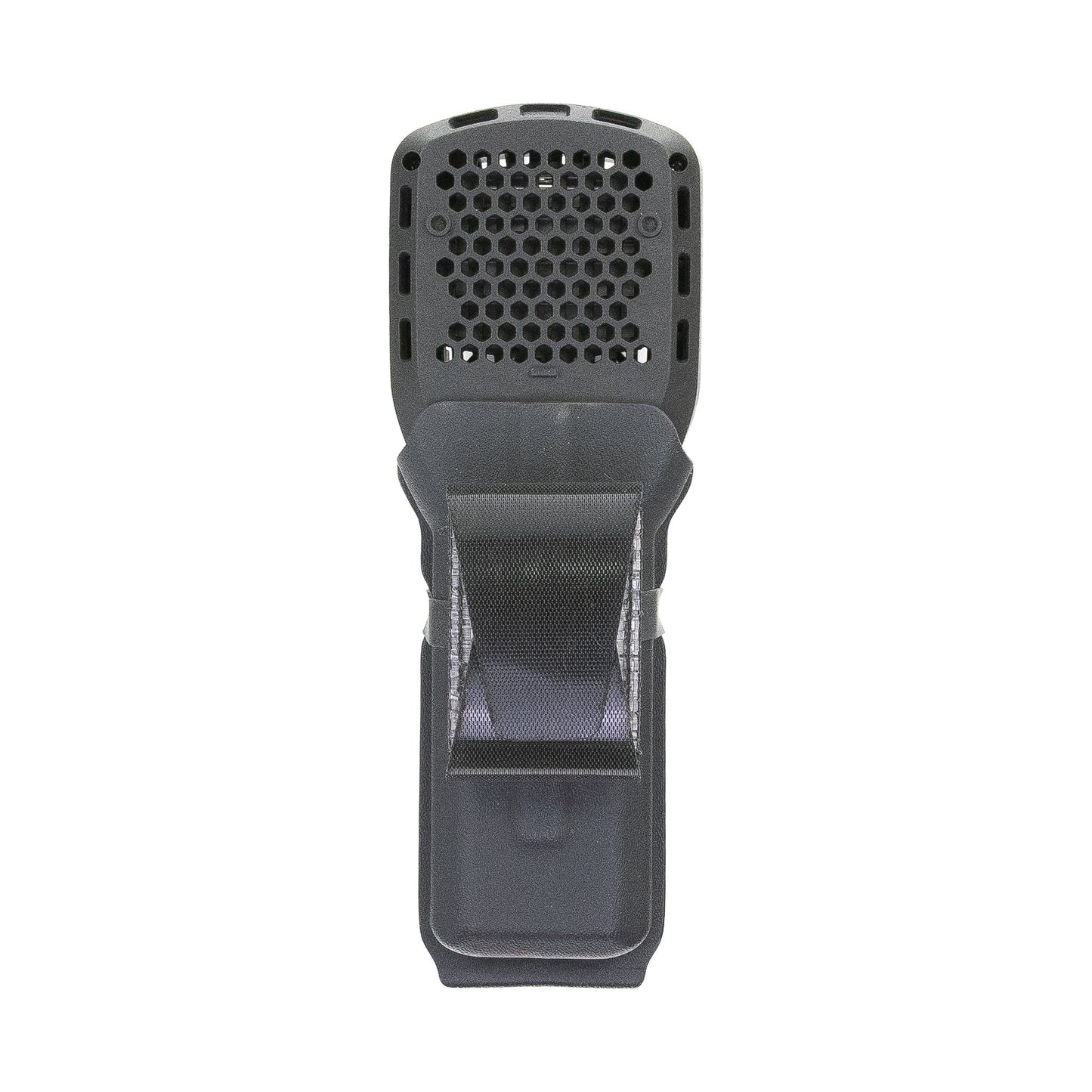 Skeeter Thermacell MR300 Carrier with Squeeze adjustable hook-and-loop belt mounting system – closed position