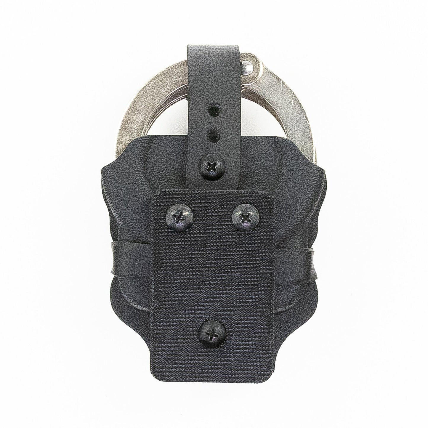 Vulcan handcuff carrier fitted with the small Velcro mounting plate
