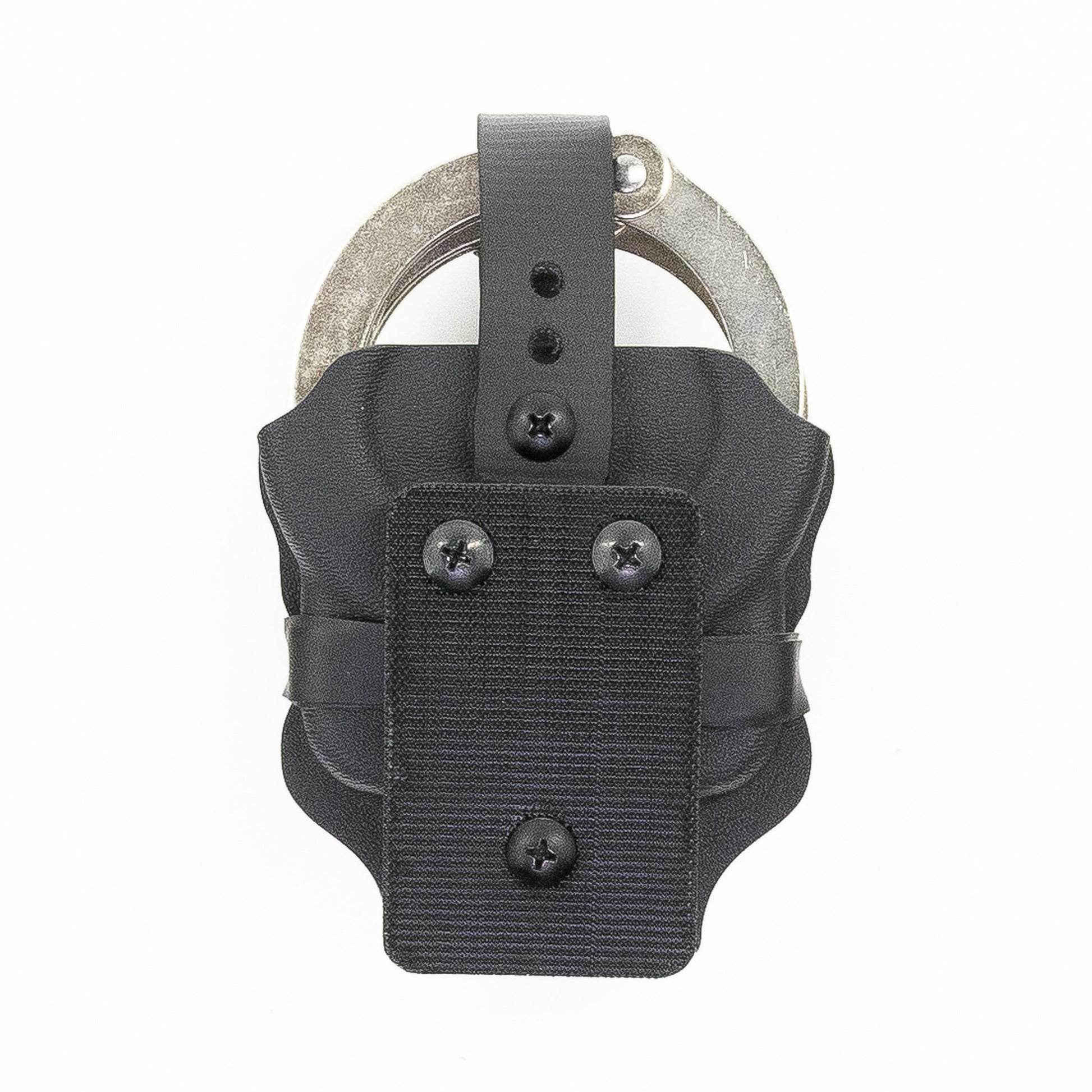 Vulcan handcuff carrier fitted with the small Velcro mounting plate